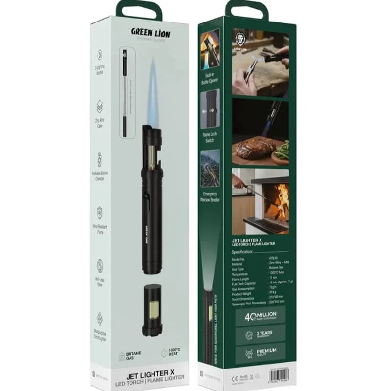 فندک گرین لاین مدل JET LIGHTER X — تصویر ۲