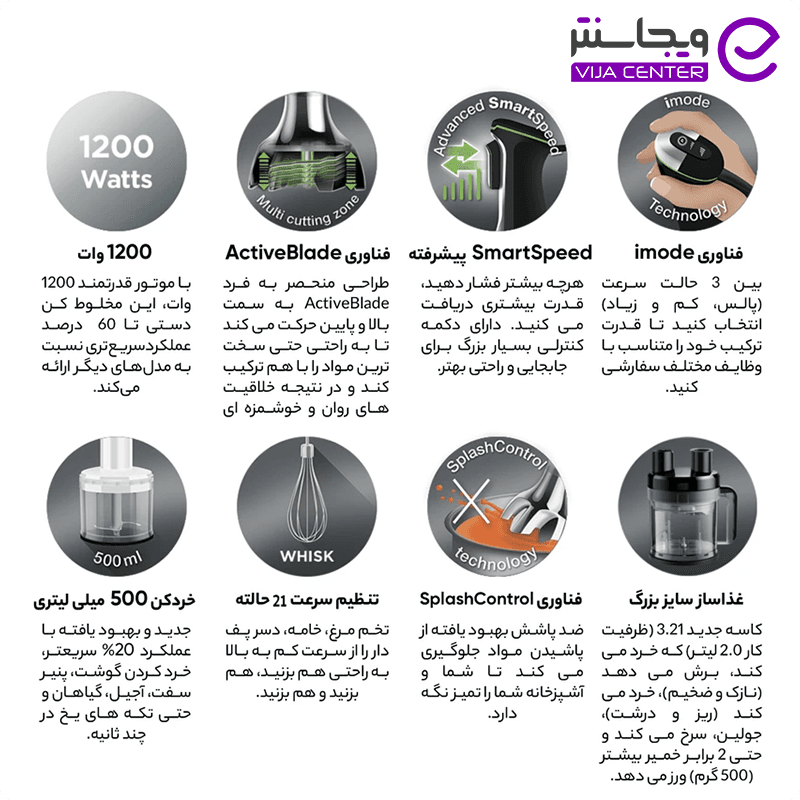گوشتکوب برقی براون مدل MQ9185XLI — تصویر ۸