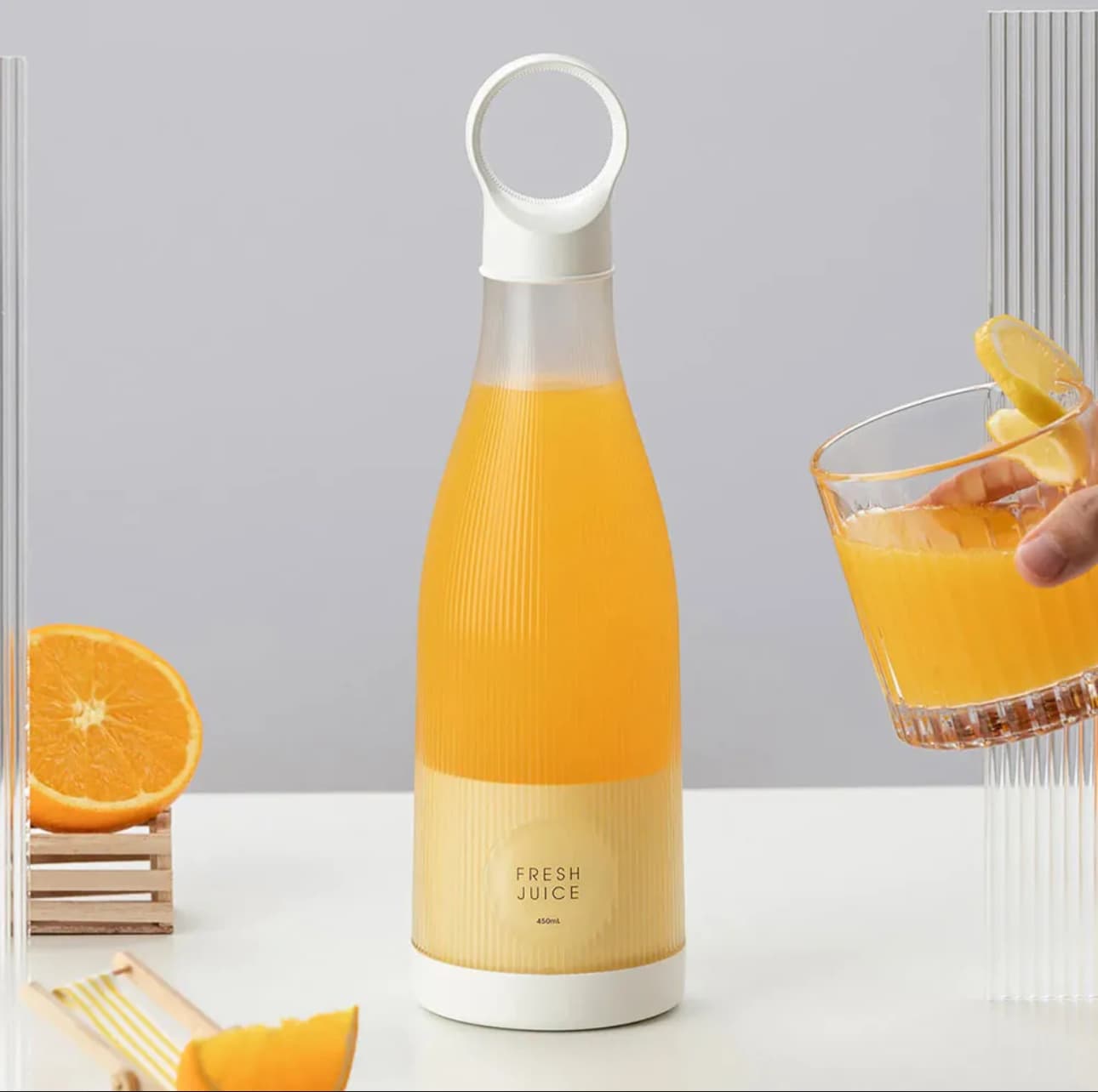 مخلوط کن قابل حمل فرش جویس مدل fresh juice 450 ml — تصویر ۳