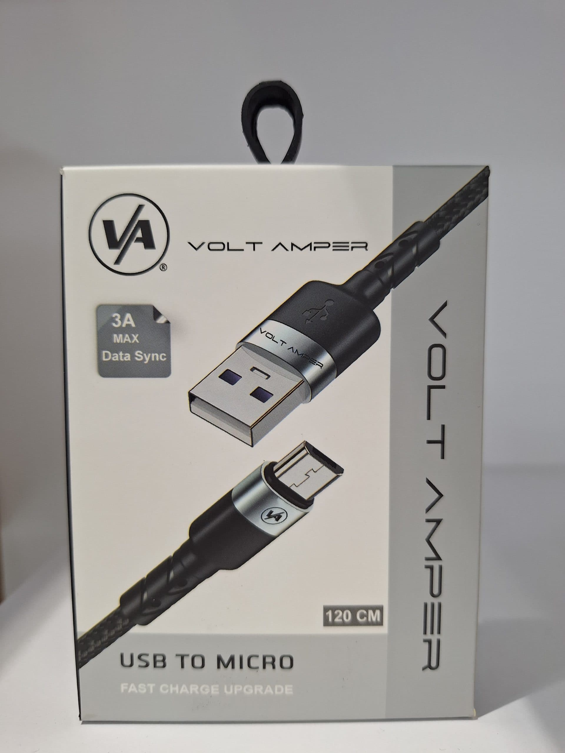 کابل USB به MICRO برند VOLT AMPER اندازه 120 سانتی متر سوپر فست