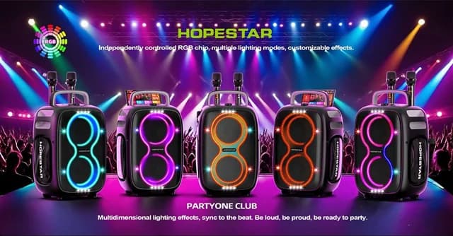 اسپیکر هوپ استار مدل PartyOne Club 650w — تصویر ۴
