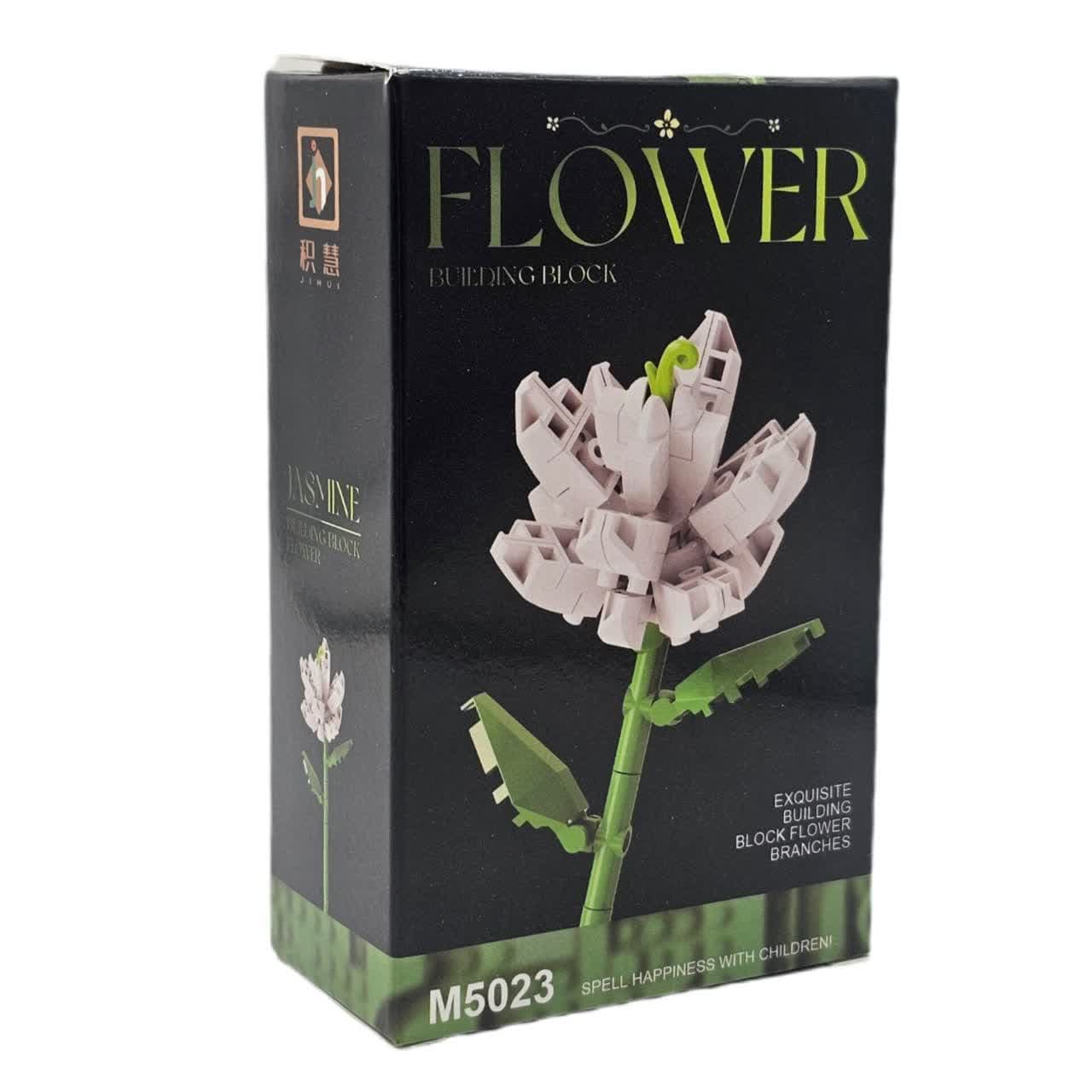 ساختنی 30 تکه ناب سل مدل گل مینیاتوری فلاور طرح شاخه گل مارگریت کد FLOWER BUILDING BLOCK M5023 — تصویر ۶