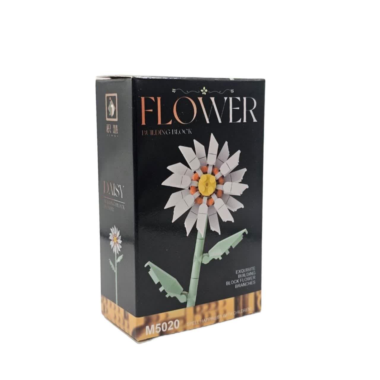 ساختنی 30 تکه ناب سل مدل گل مینیاتوری فلاور طرح شاخه گل کاملیا کد FLOWER BUILDING BLOCK M5013 — تصویر ۱۰