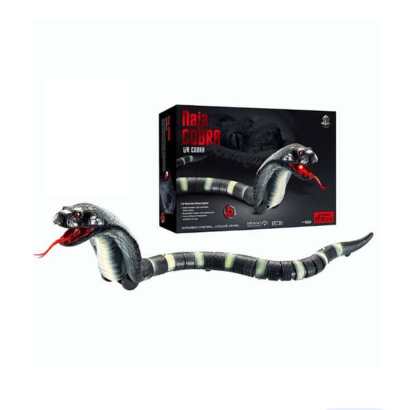 اسباب بازی ناب سل مدل مار کنترلی شارژی چراغدار طرح کبری کد NAJA KING COBRA — تصویر ۱۲
