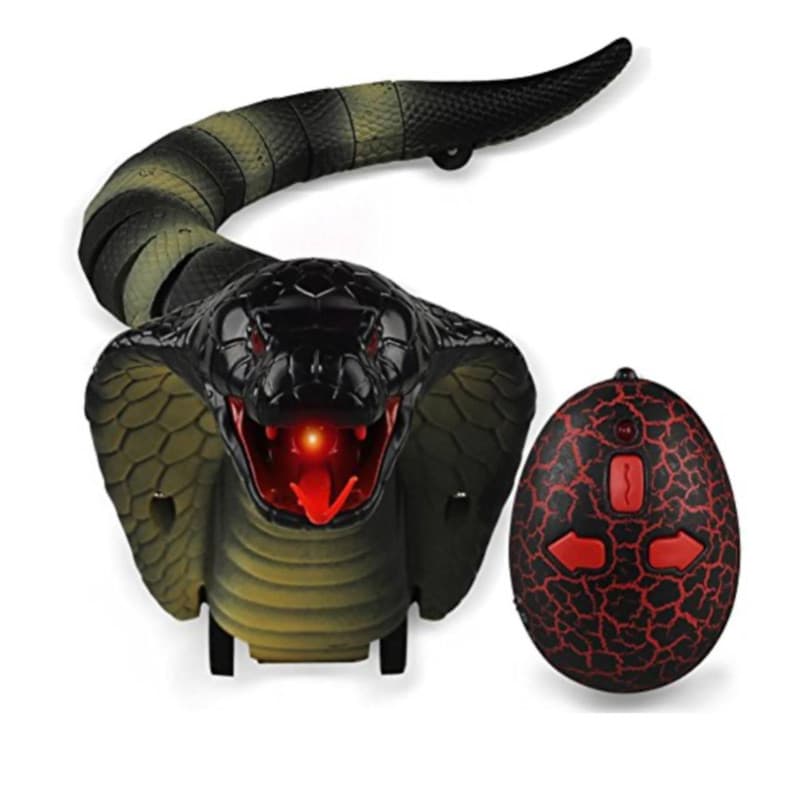 اسباب بازی ناب سل مدل مار کنترلی شارژی چراغدار طرح کبری کد NAJA KING COBRA — تصویر ۶