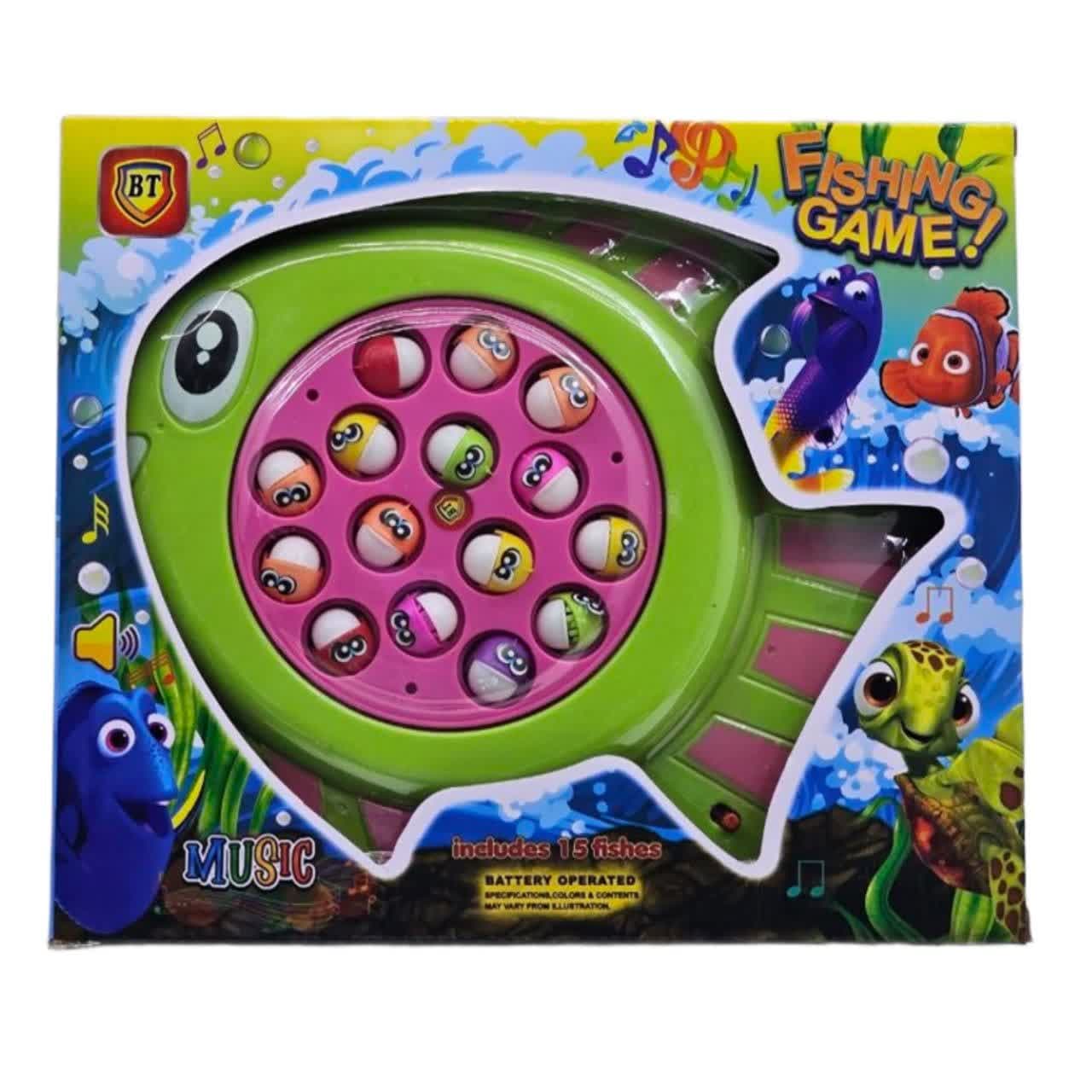 اسباب بازی ناب سل مدل ماهیگیری موزیکال طرح ماهی بامزه کد FISHING GAME INCLUDE 15 FISHES WITH MUSIC — تصویر ۱۰