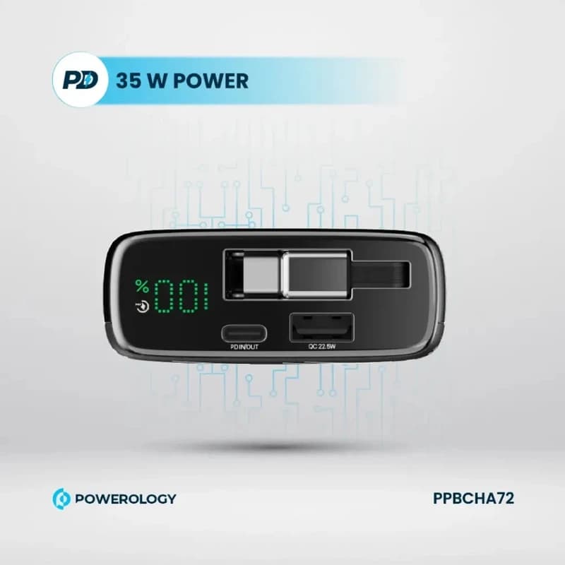 پاوربانک پاورلوژی مدل PPBCHA72 ظرفیت 20000میلی آمپر ساعت — تصویر ۵