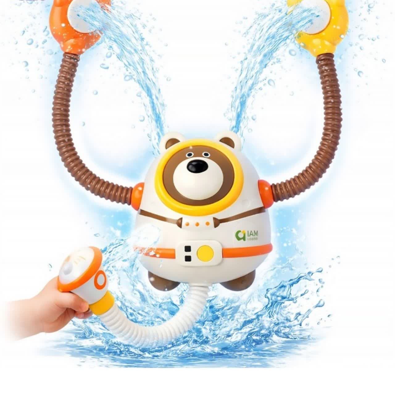اسباب بازی حمام ناب سل مدل دوش شارژی طرح خرس فضانورد بامزه کد SHOWER BATH TOYS به همراه پیچ گوشتی — تصویر ۱۰