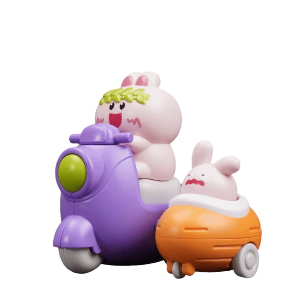 اسباب بازی ناب سل مدل خرگوش و بچه بامزه فشاری قدرتی وسپا سوار کد PRESS AND GO ANIMAL SCOOTER TOY WITH BABY NAAB002 مجموعه 2 عددی — تصویر ۱۰