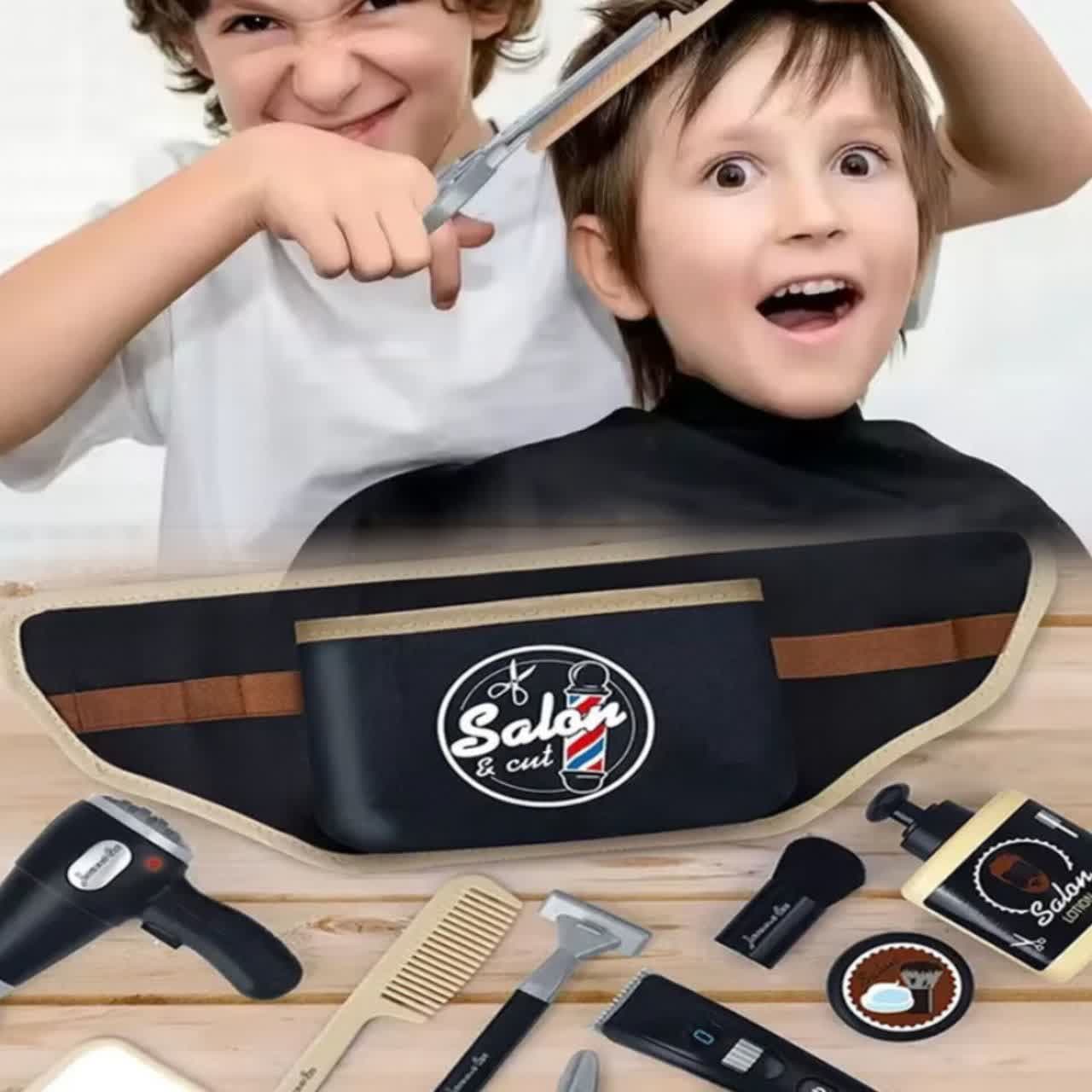 ست اسباب بازی ابزار ناب سل مدل آرایشگری پسرانه مدل 10تکه کد10PCS CEINTURE BARBER همراه با کیف کمری — تصویر ۶