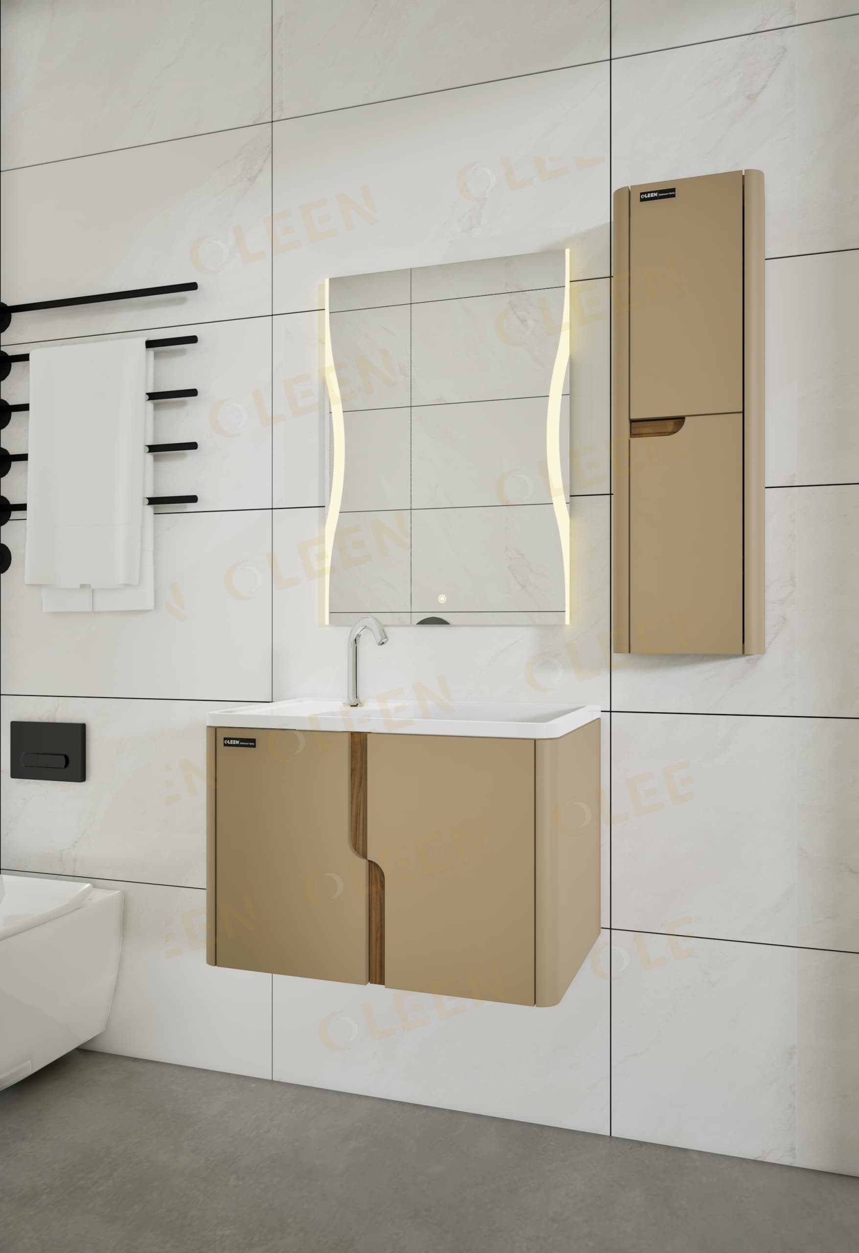 روشویی کابینتی اُلین مدل ترمه — تصویر ۴