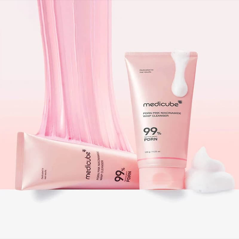 شوینده صورت مدی کیوب PDRN نیاسینامید 120 گرم | Medicube PDRN Niacinamide Cleanser - کیمیا آرا — تصویر ۳
