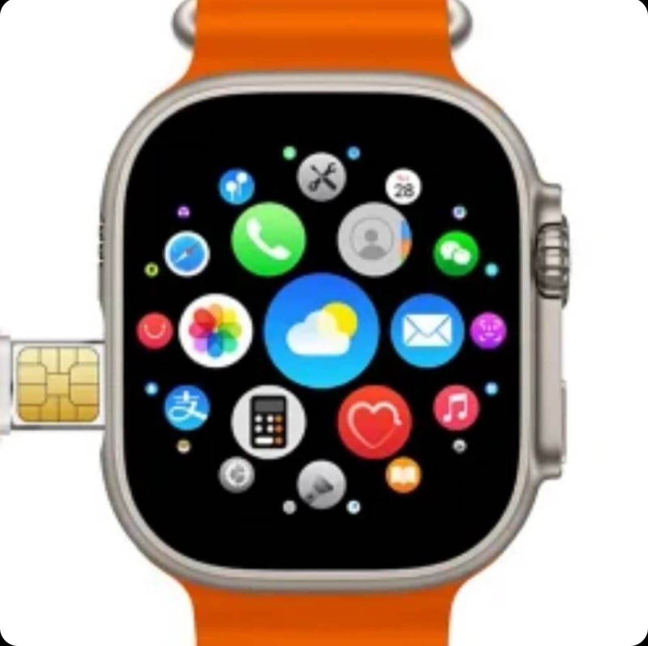 ساعت هوشمند سیم کارتخور طرح اپل واچ اولترا مدل X9 CALL — تصویر ۱۰