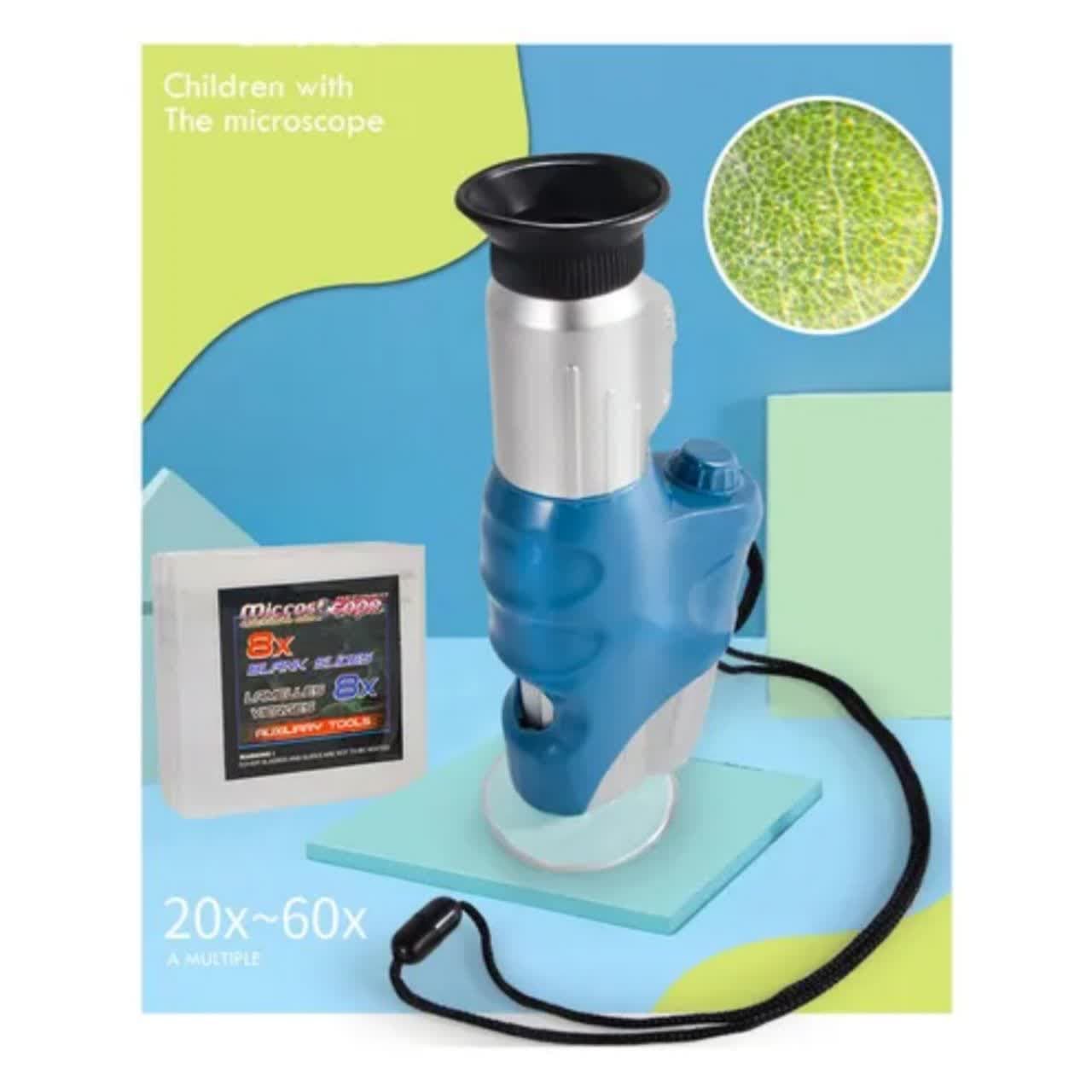بازی آموزشی ناب سل مدل میکروسکوپ با قابلیت زوم بین 20 تا 60 برابر کد MICROSCOPE MAGNIFICATION 20X~60X — تصویر ۲