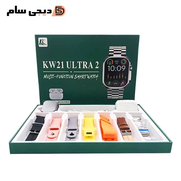 ساعت هوشمند مدل KW21 ULTRA 2 به همراه هدفون بلوتوثی — تصویر ۶