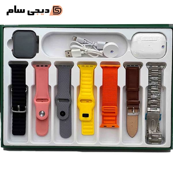 ساعت هوشمند مدل KW21 ULTRA 2 به همراه هدفون بلوتوثی — تصویر ۵