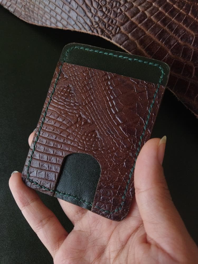 جاکارتی چرم طبیعی دست دوز مدل سرو — تصویر ۷