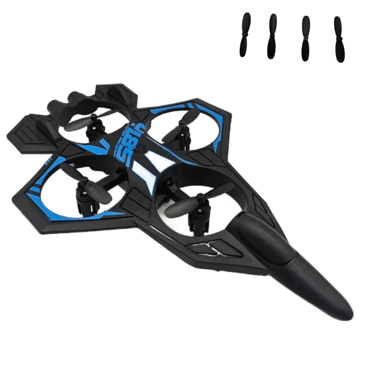 هواپیما بازی ناب سل مدل جت جنگنده کنترلی عمود پرواز شارژی چراغدار کد Airplane Toy Jet Fighter Model, Vertical Flight, Rechargeable, Control, with Lights 2.4GHZ — تصویر ۱۲