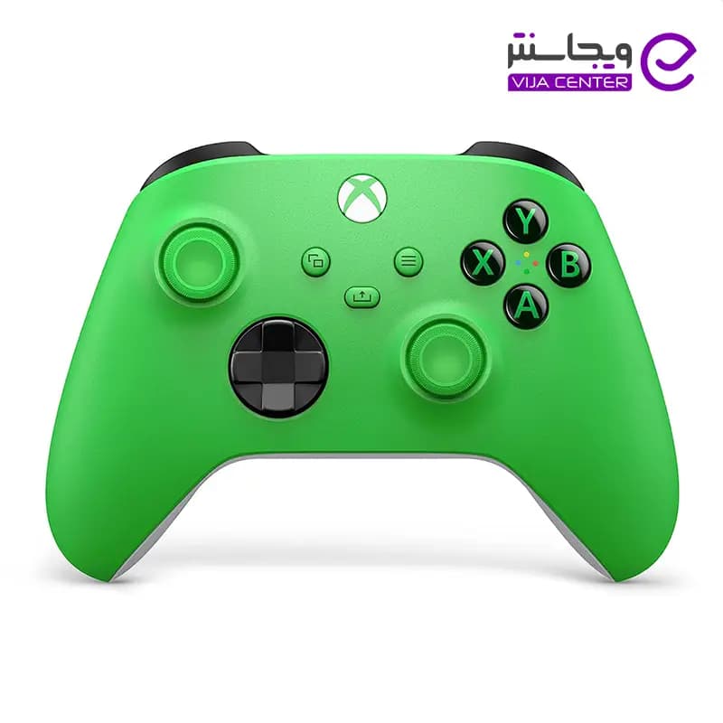 دسته بازی XBOX رنگ سبز پک اصلی