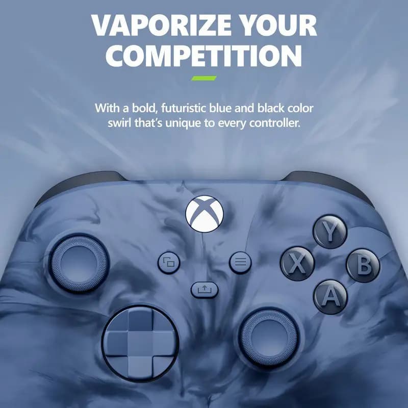 دسته بازی XBOX رنگ استورم کلاد آبی پک اصلی — تصویر ۳