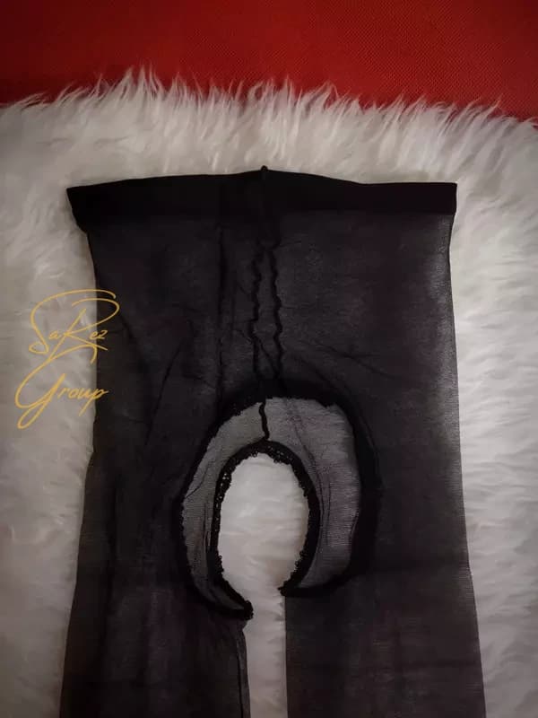 جوراب شلواری شیشه ای فاق باز 8331 — تصویر ۹