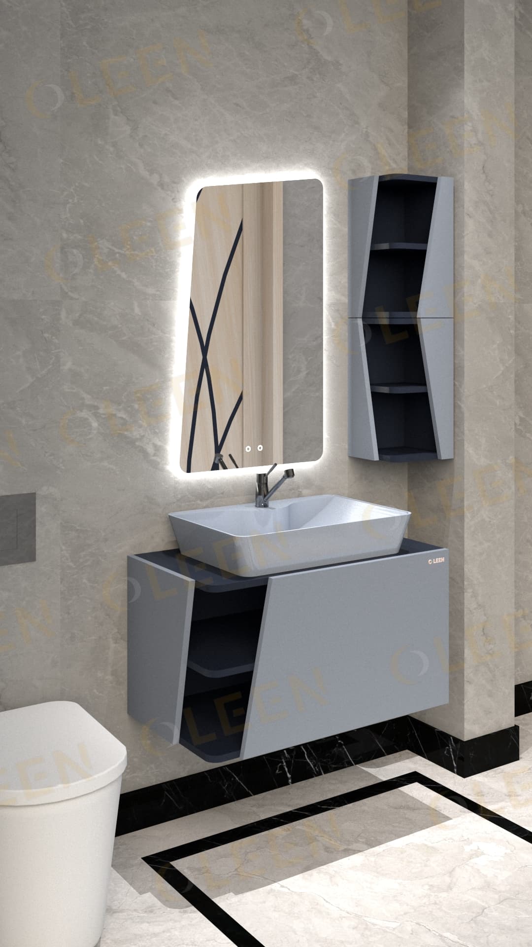 روشویی کابینتی اُلین مدل نویان — تصویر ۶