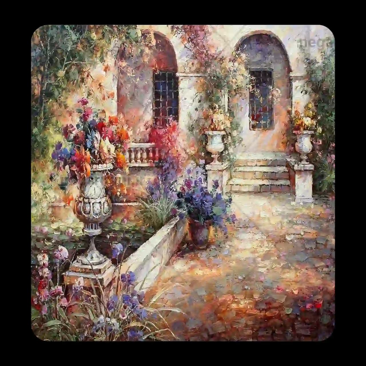 مگنت یخچالی نقاشی باغ گل مدل AX5