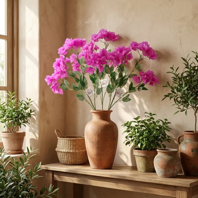 شاخه شکوفه گل کاغذی Bougainvillea بسته 2 عددی