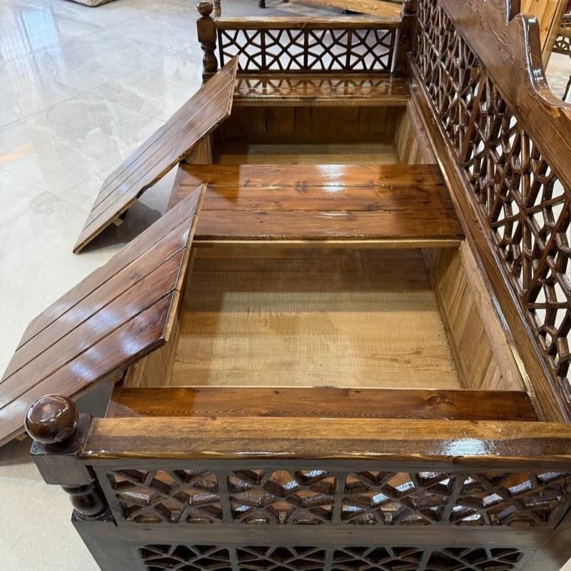 تخت چوبی شاه نشین باکس دار — تصویر ۷