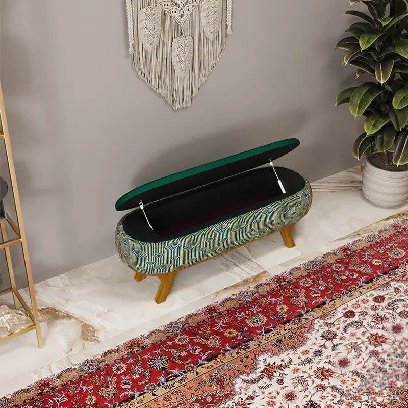 پاف نیمکتی نقش طرح ایوان سایز 120-90 — تصویر ۶