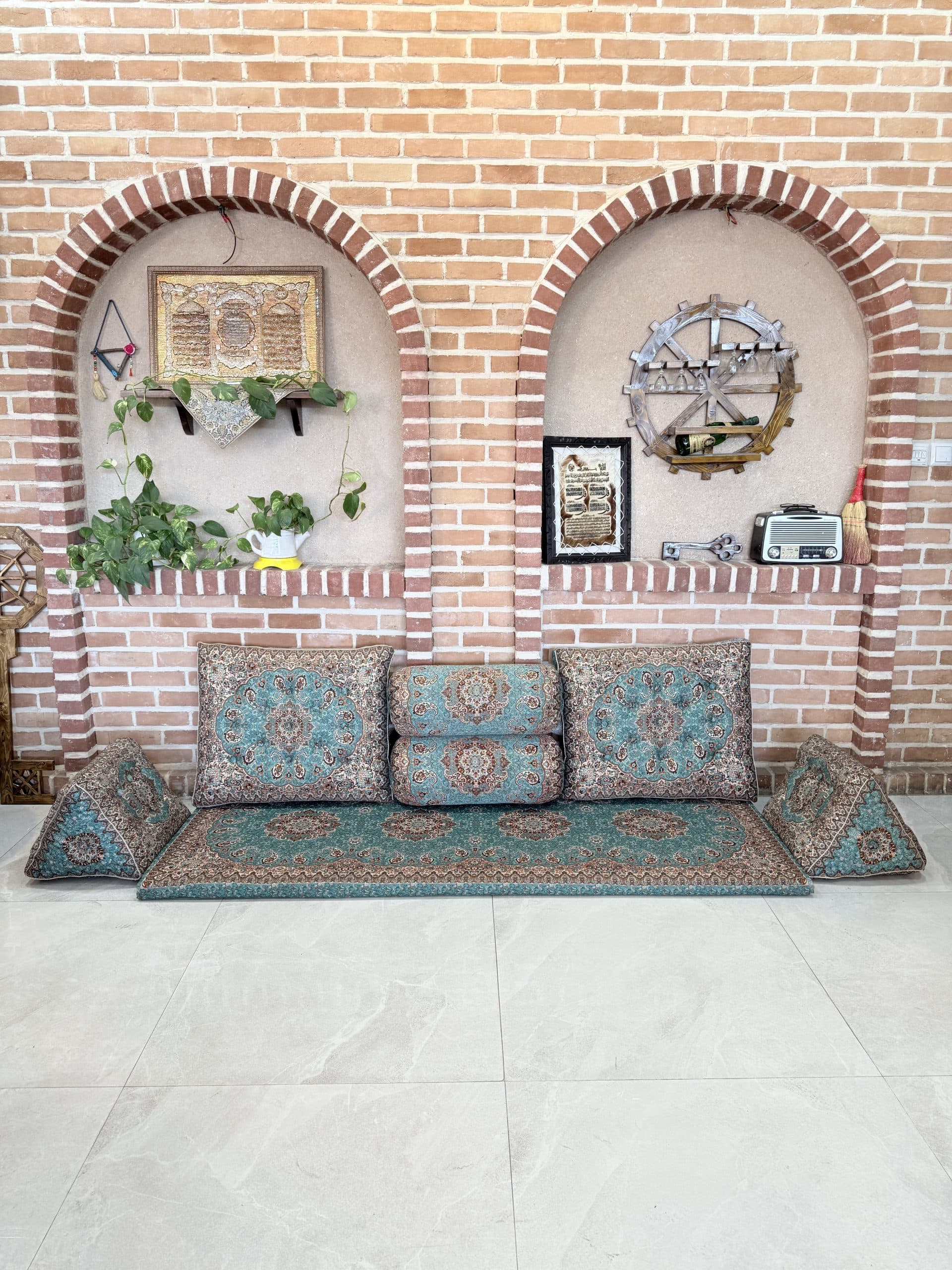 تشک سنتی طرح سالار رنگ سبز — تصویر ۹