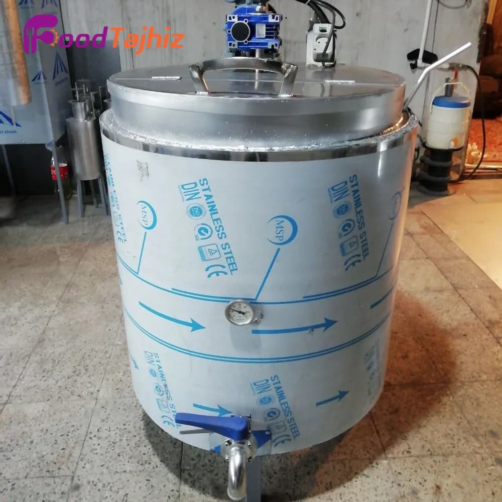 پاتیل شیر 300 لیتری دوجداره — تصویر ۴