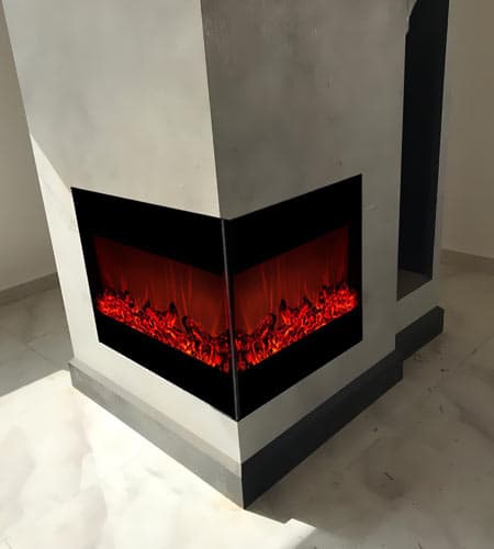 شومینه برقی ال صادراتی 50*55*50 — تصویر ۲