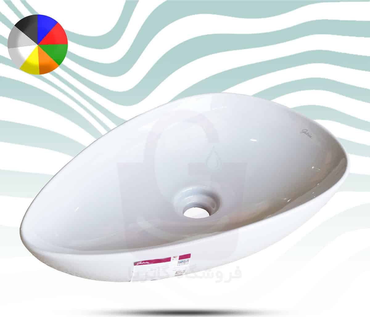 روشویی روکابینتی گاتریا مدل قایقی