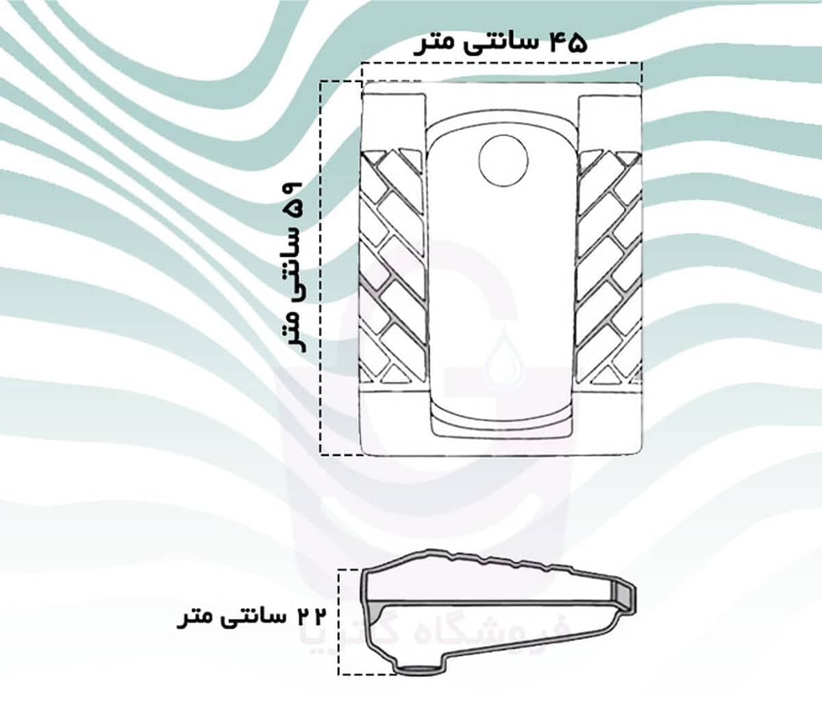 توالت زمینی گاتریا مدل DKM — تصویر ۶