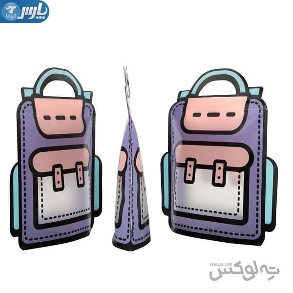زیپ کیپ طرح کوله پشتی بسته پنج عددی — تصویر ۵