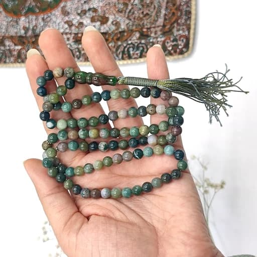 تسبیح سنگ جاسپر 6 میلی متر 100 دانه — تصویر ۸