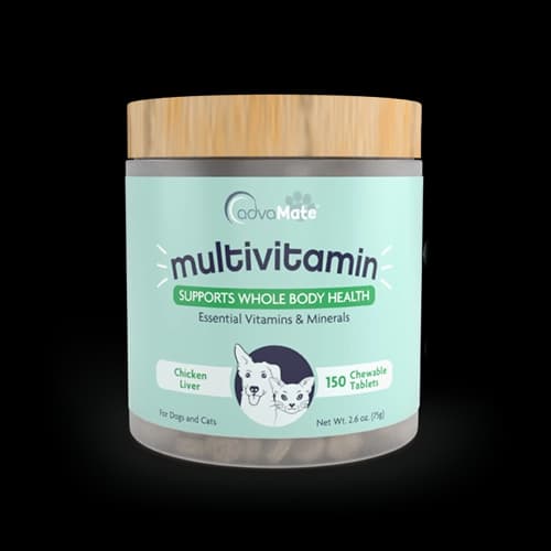 مکمل مولتی ویتامین سگ و گربه ادواکر multivitamind advaMate