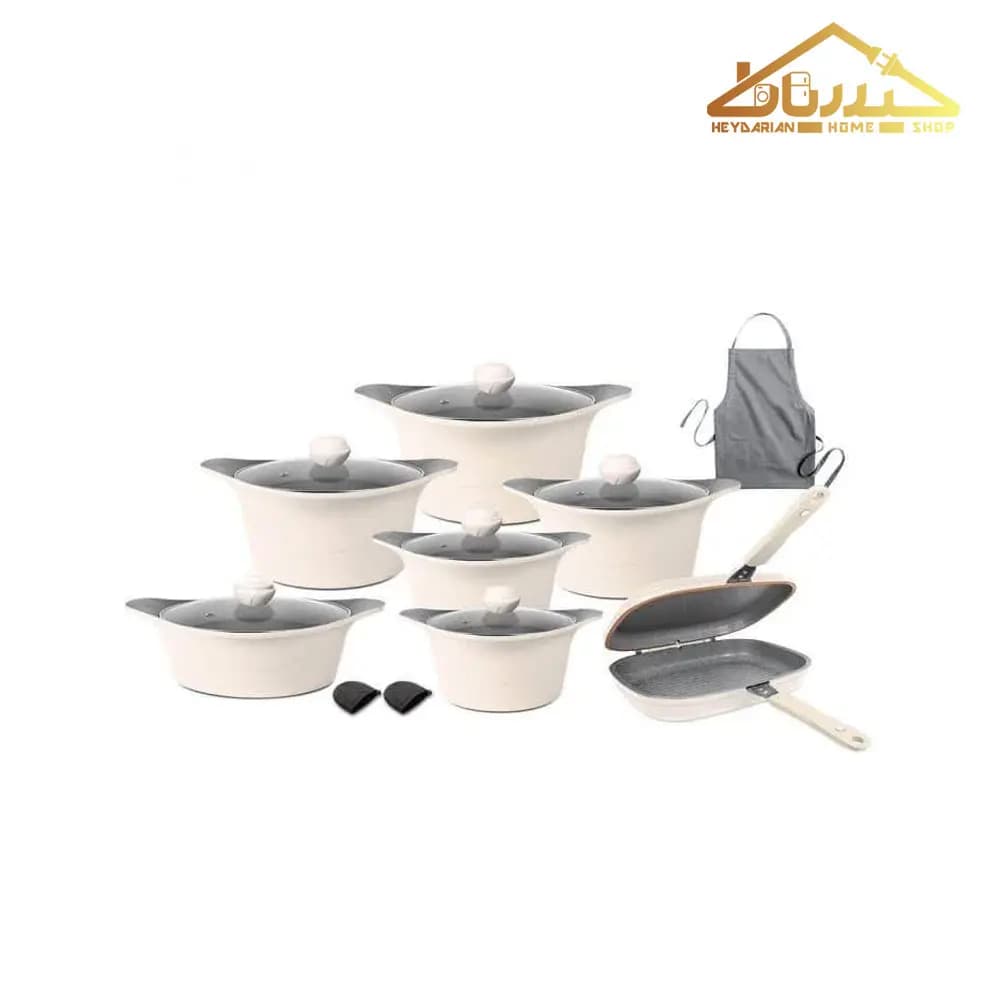 سرویس قابلمه چدن 17پارچه ای تی سی A103 — تصویر ۵