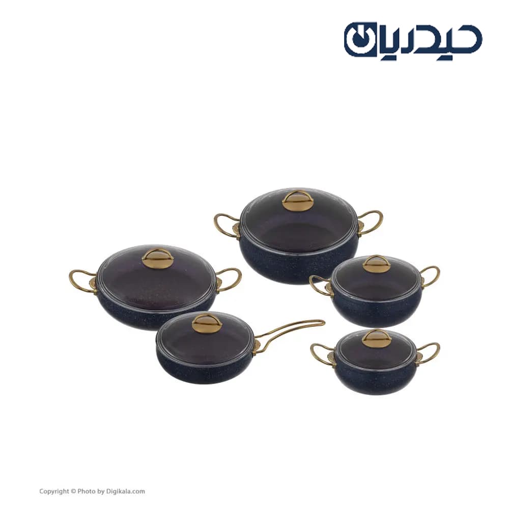 سرویس قابلمه چدن 10 پارچه گرانیتی پی ام تی PMT‏