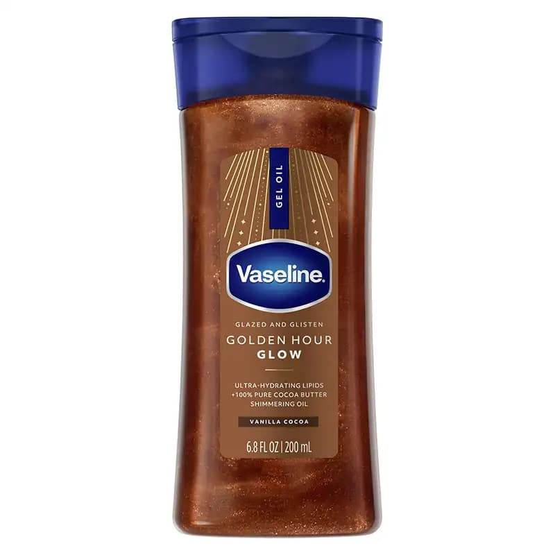 روغن بدن شاین وازلین مدل VASELINE GOLDEN HOUR GLOW