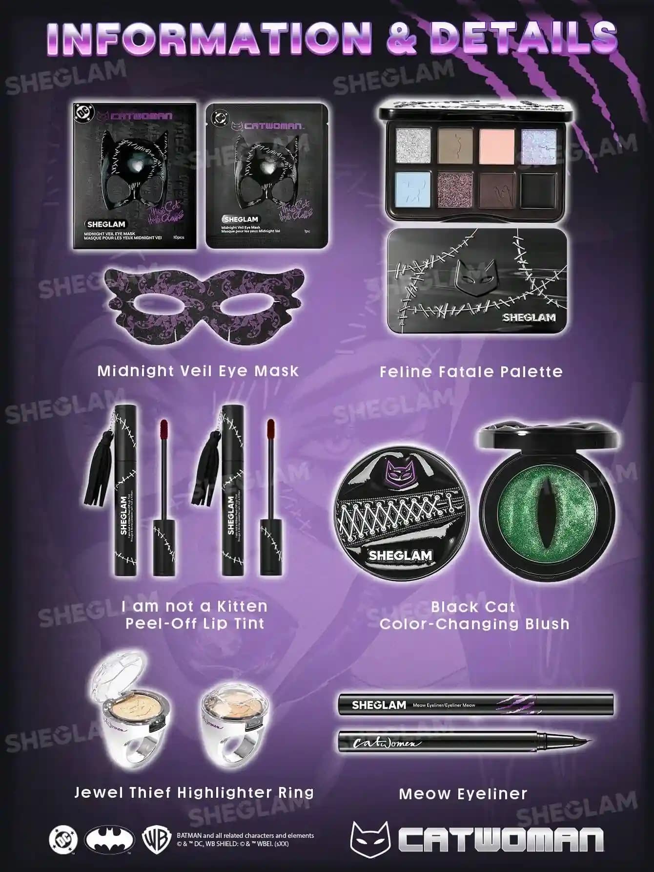 پک آرایشی کت وومن شیگلم SHEGLAM CAT WOMAN COLLECTION — تصویر ۴