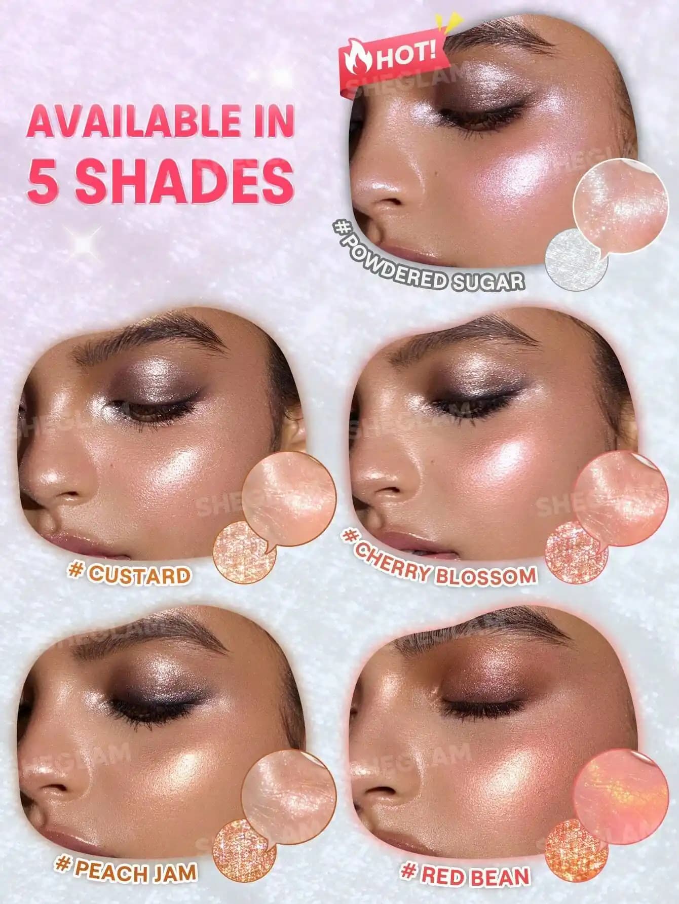 هایلایتر بالشتی شیگلم مدل SHEGLAM GLOWCHI BOUNCY HIGHLIGHTER — تصویر ۴