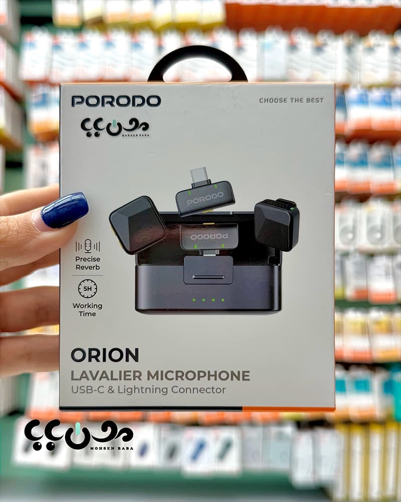 وخرید میکروفون یقه ای بیسیم پرودو مدل ORION اصل از بندر — تصویر ۲