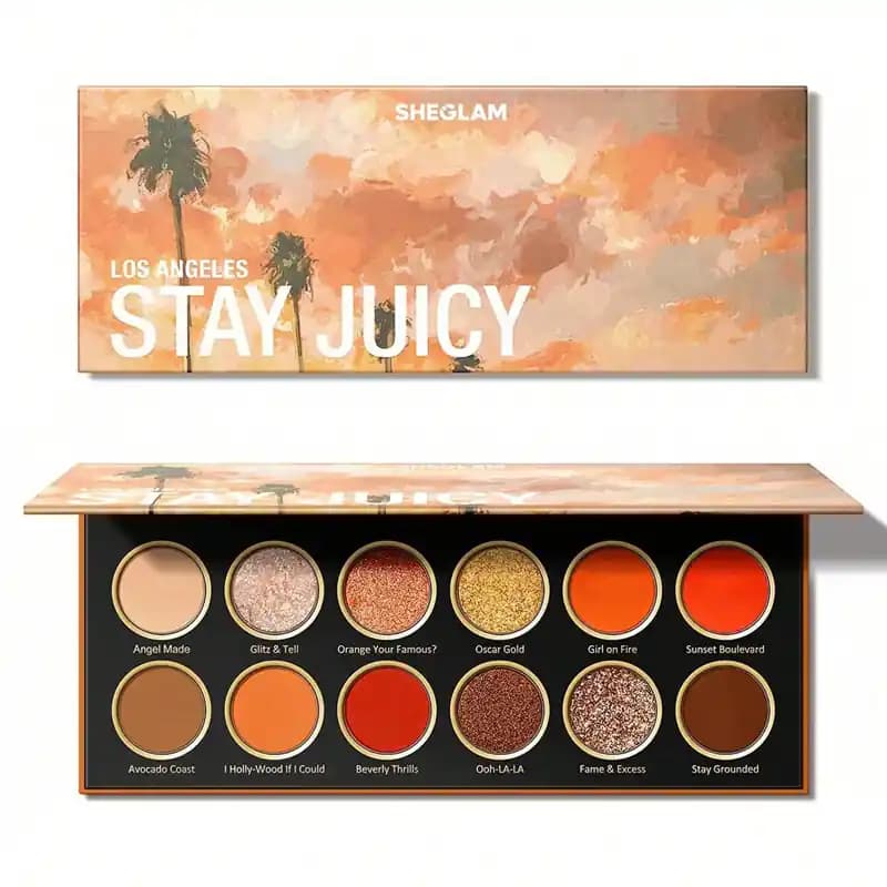 پالت سایه ۱۲ رنگ شیگلم مدل STAY JUICY,LA