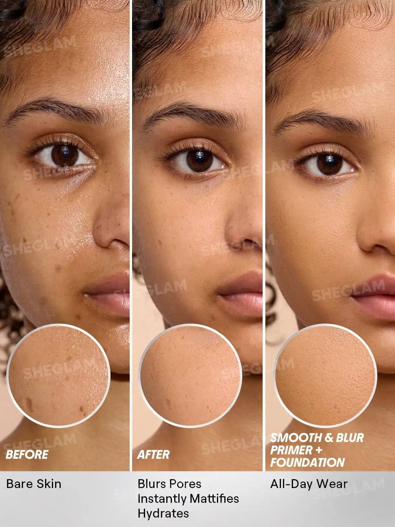 پرایمر مات و صاف کننده شیگلم مدل SHEGLAM CAMERA ON SMOOTH AND BLUR PRIMER — تصویر ۳