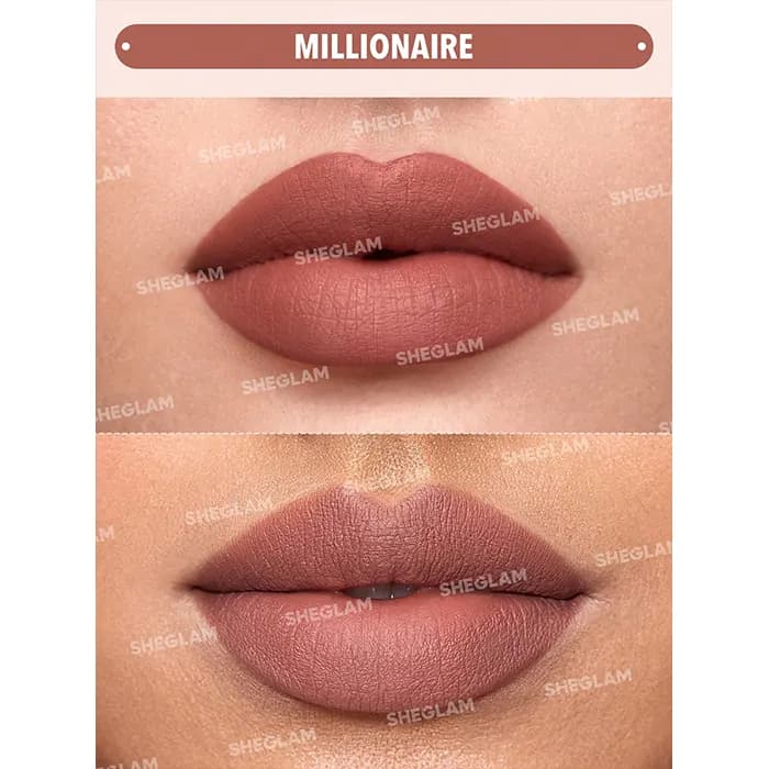 رژ لب مایع مات شیگلم رنگ MILLIONAIRE — تصویر ۱۰