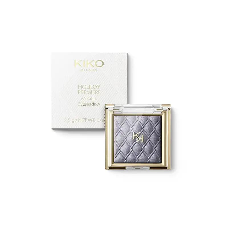 سایه تکی کیکو میلانو مدل KIKO MILANO HOLIDAY PREMIERE METALIC EYESHDAOW رنگ 04 BLUE SOLOIST