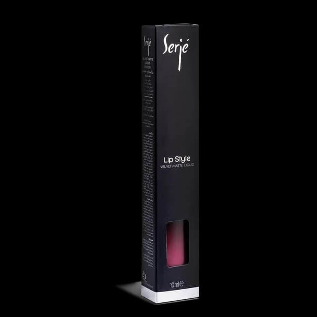 رژ لب مایع مخملی مات سرژه صورتی سرخابی کد 106 | Magenta Pink — تصویر ۴