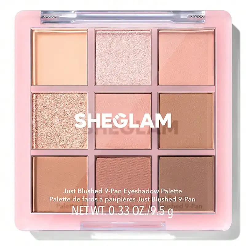 سایه 9 رنگ شیگلم مدل SHEGLAM JUST BLUSHED 9-PAN EYESHADOW PALLETE — تصویر ۳